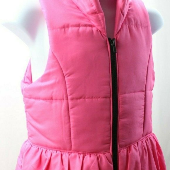 Girls Amy Byer Sleevless Zip Up Vest Pink Size M - Picture 3 of 8
